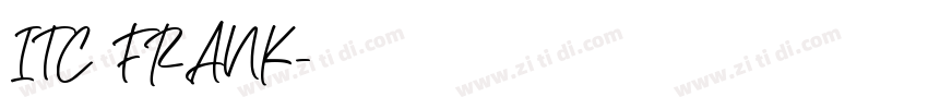 ITC FRANK字体转换